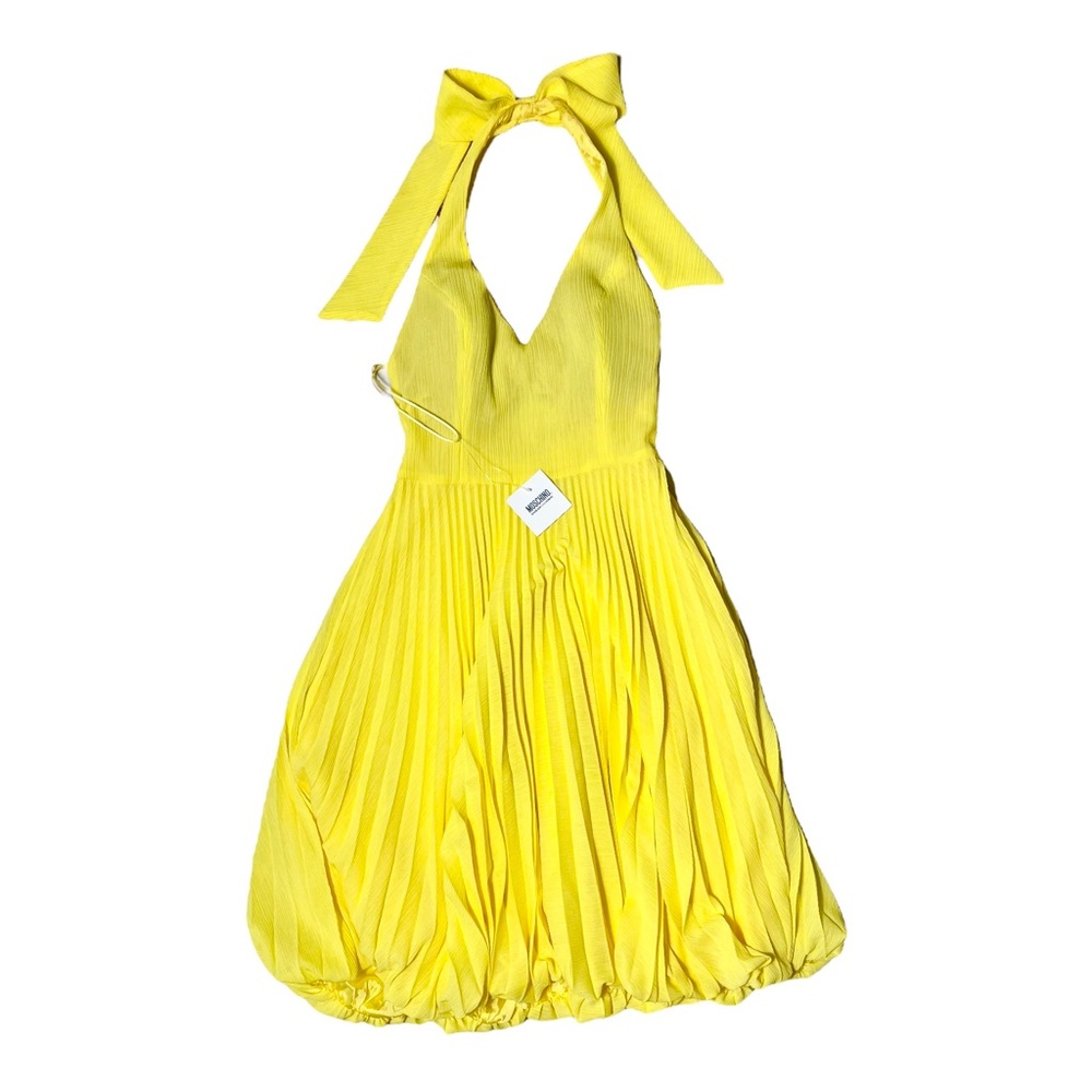NEW MOSCHINO Cheap&Chic Pleated Dress Yellow Women’s Size US 8